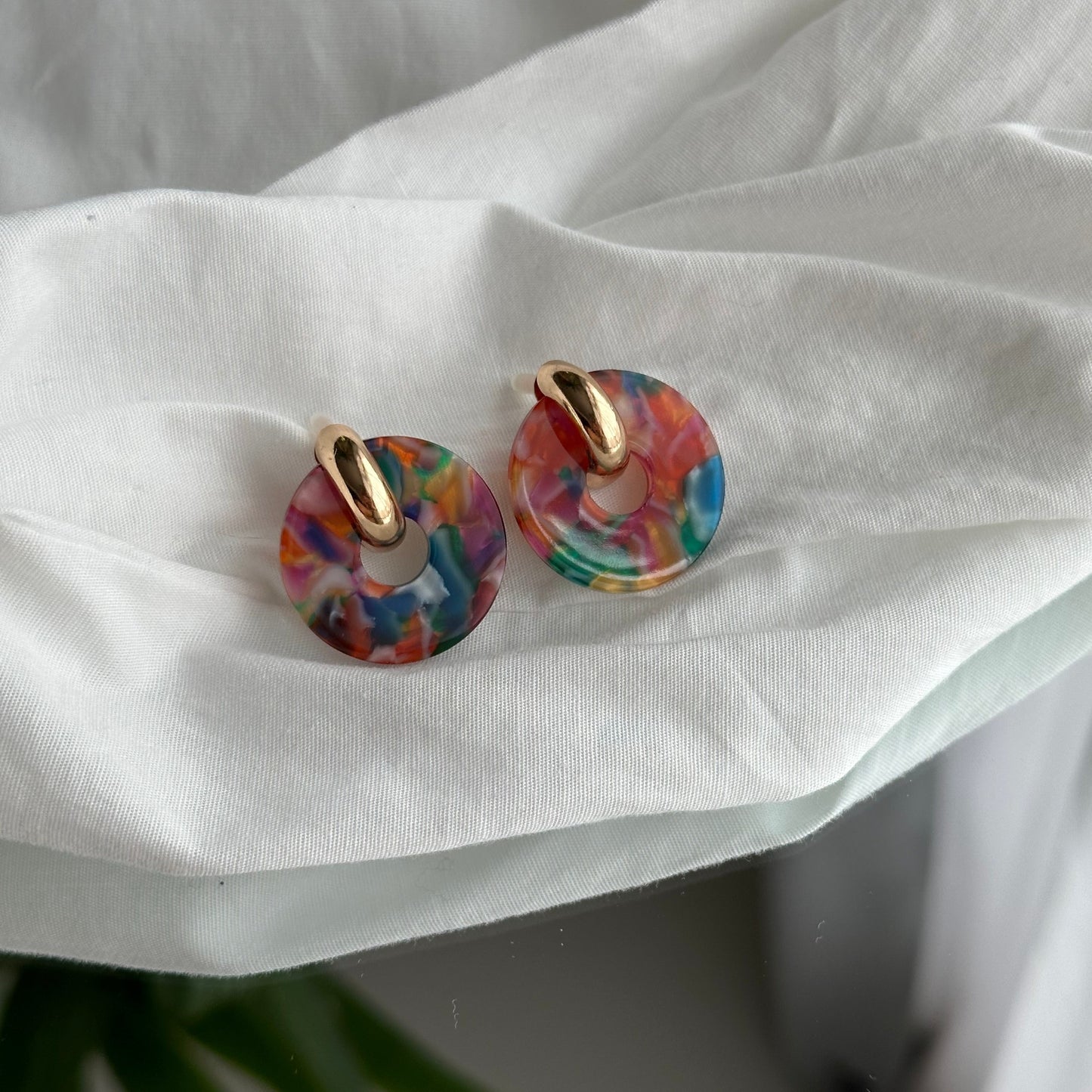 Boucles d'oreilles colorées