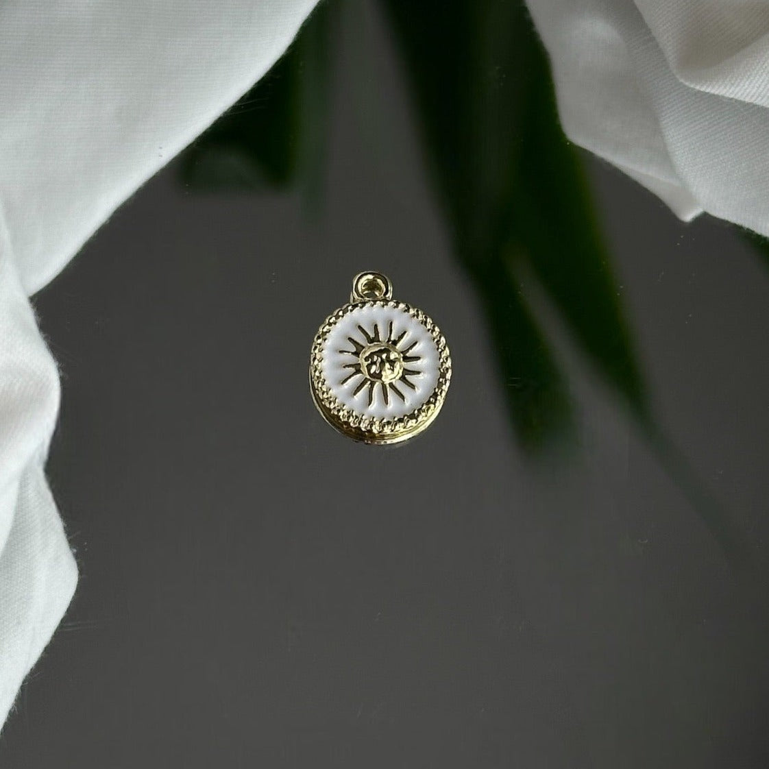 Golden Twisted Moon Locket - Charm