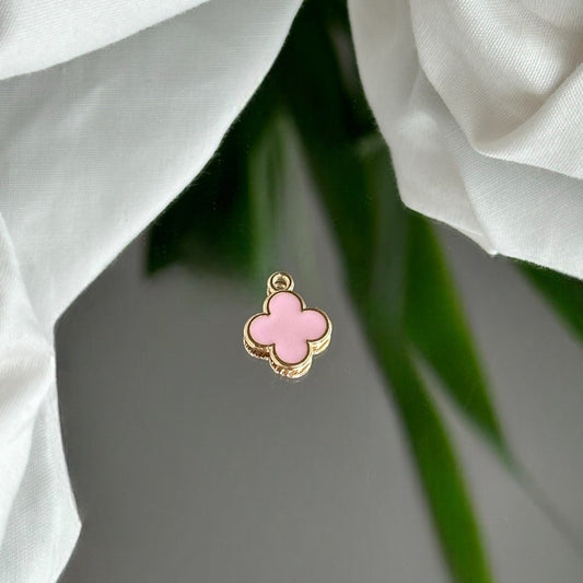 Pink "clover" charm - Charm