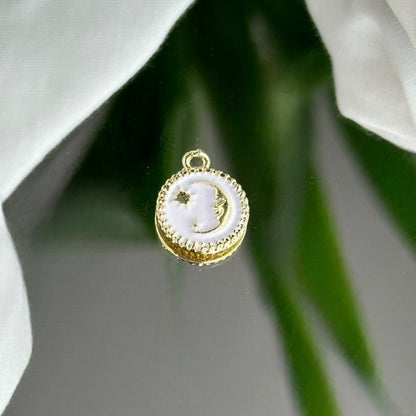 Golden Twisted Moon Locket - Charm