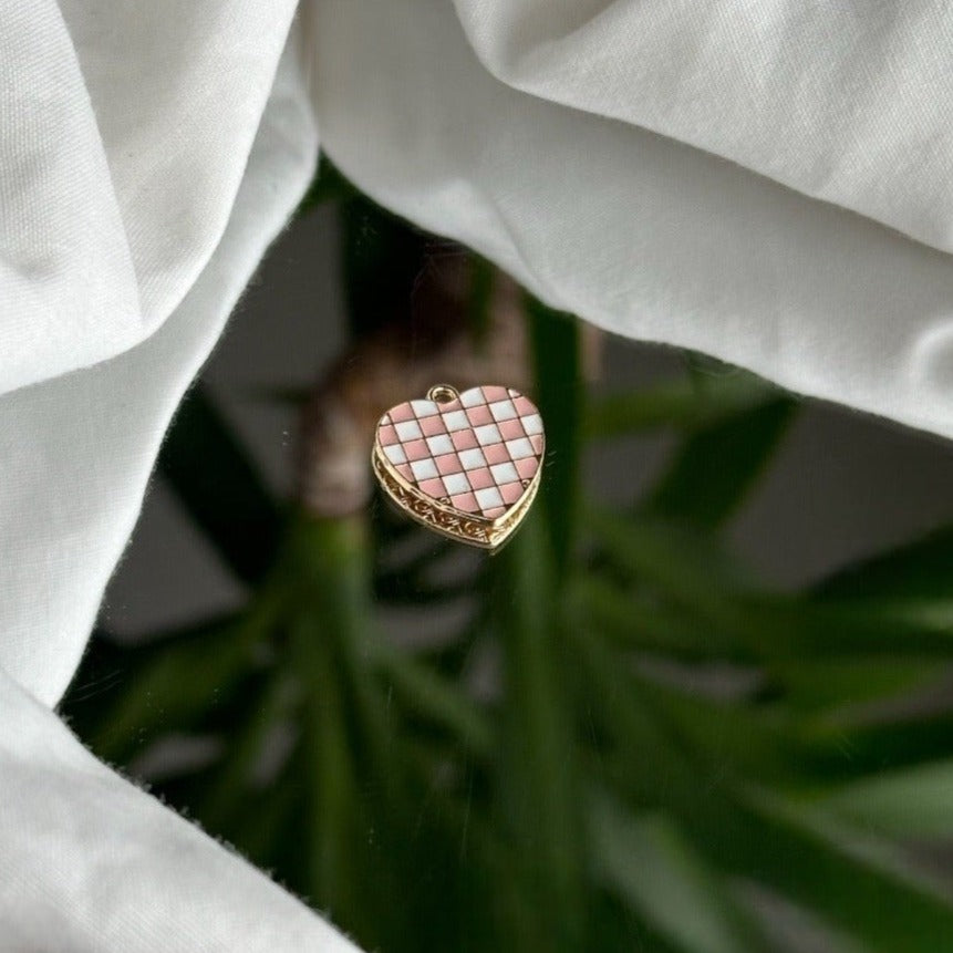 Coeur Jeu de Dames Rose- Charm