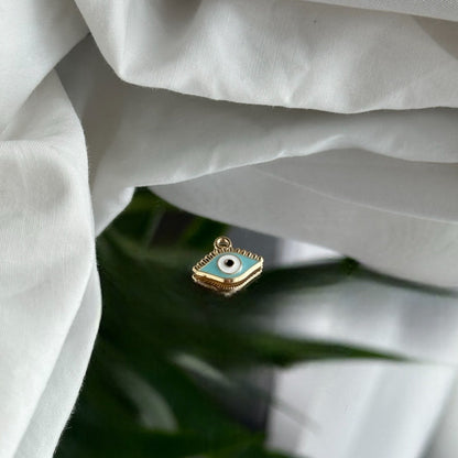 Golden Turquoise Eye - Charm