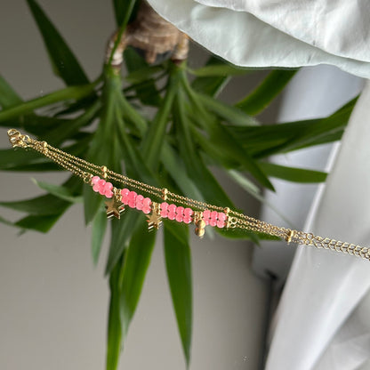 Pulsera Mona rosa