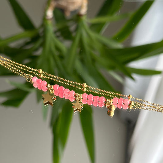 Pulsera Mona rosa