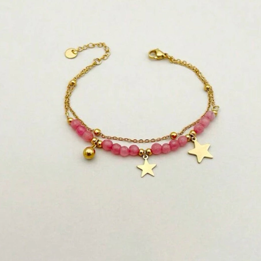 Pulsera Mona rosa