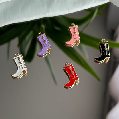 Red and gold boot- Charm