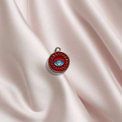 Charm oeil fond rouge- Charm