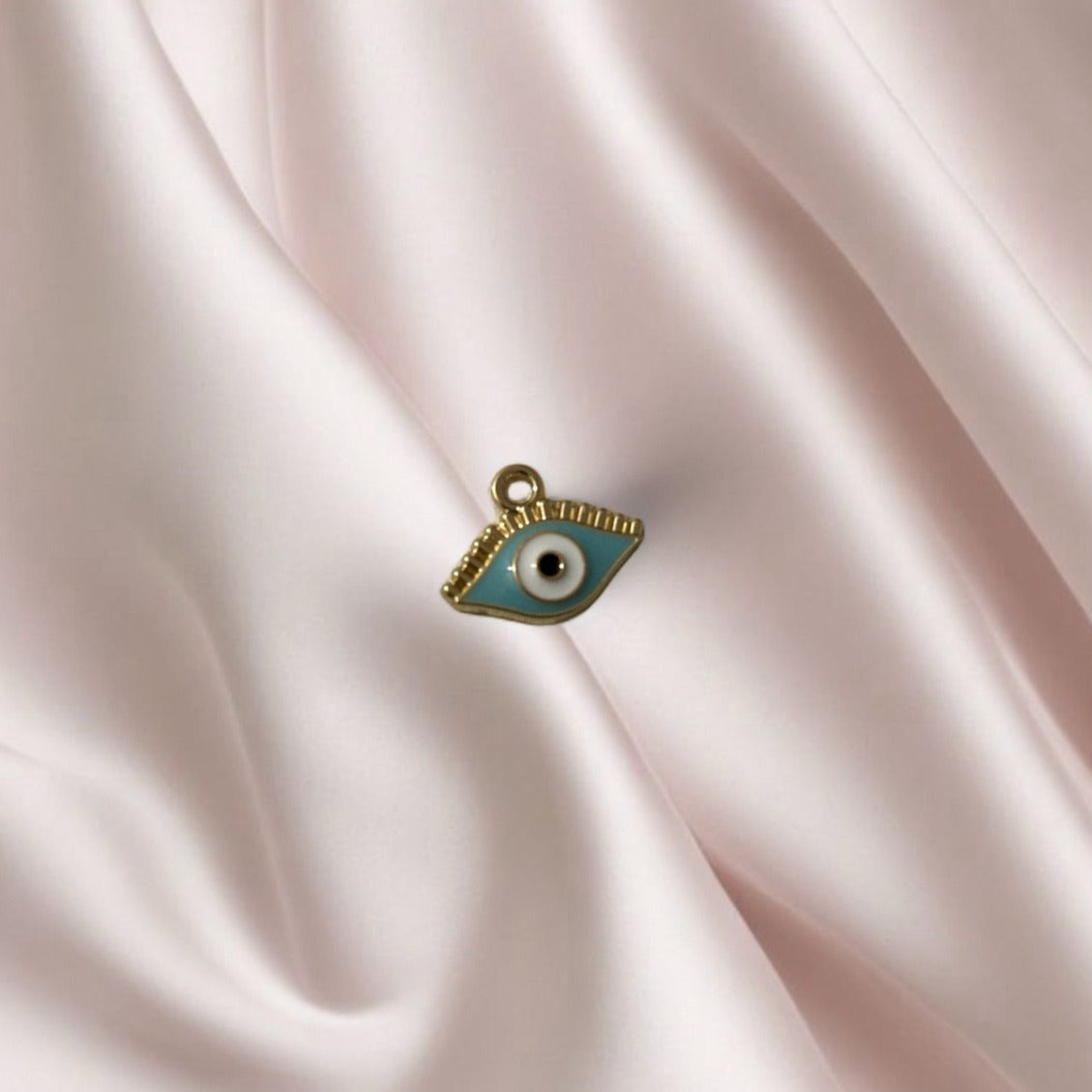 Oeil Turquoise Doré - Charm