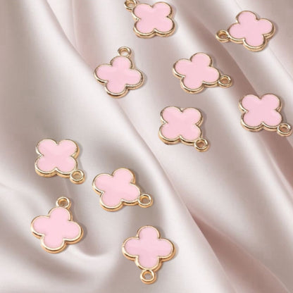 Pink "clover" charm - Charm